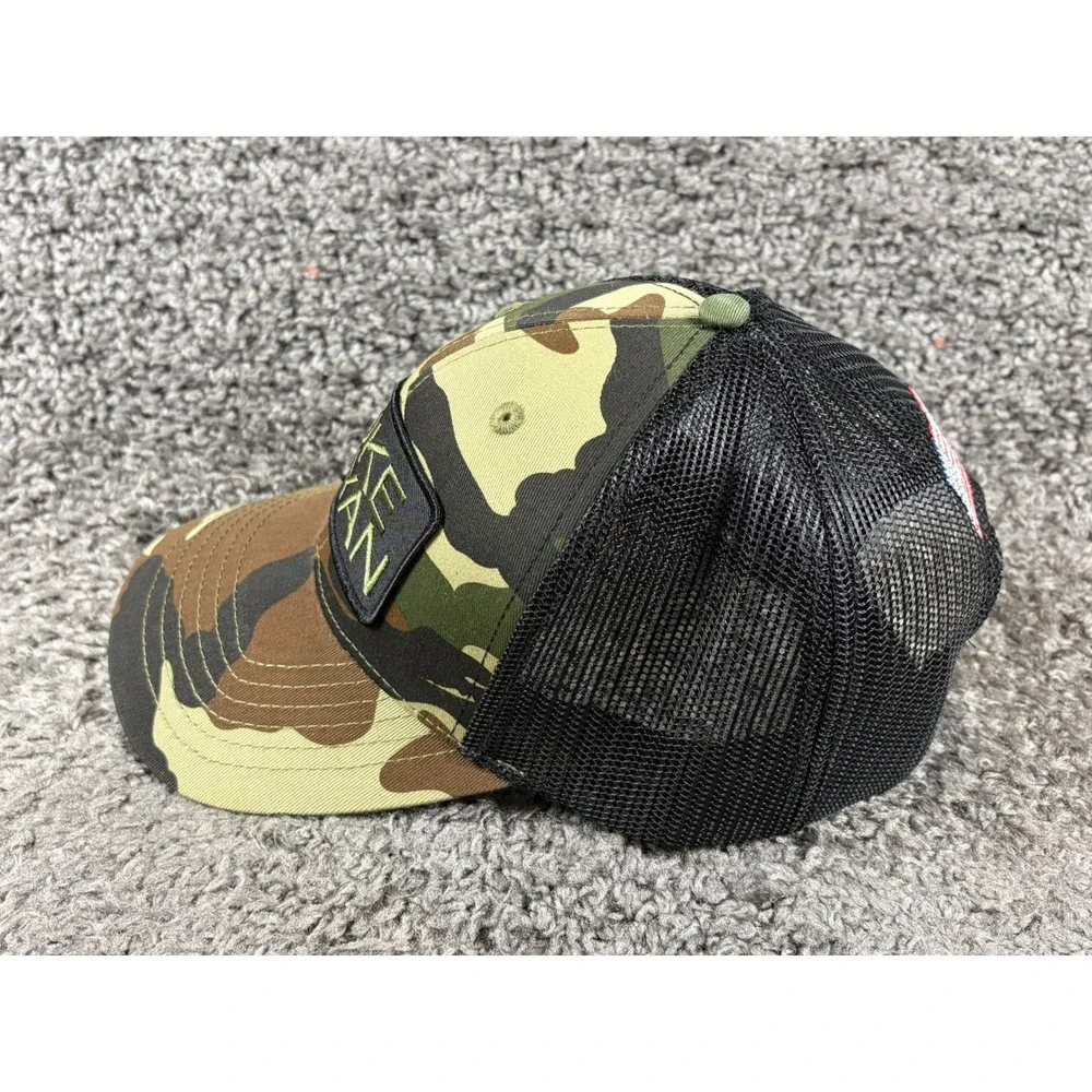 Luke Bryan Camo Trucker Hat Richards American Flag Snapback Cap Camouflage